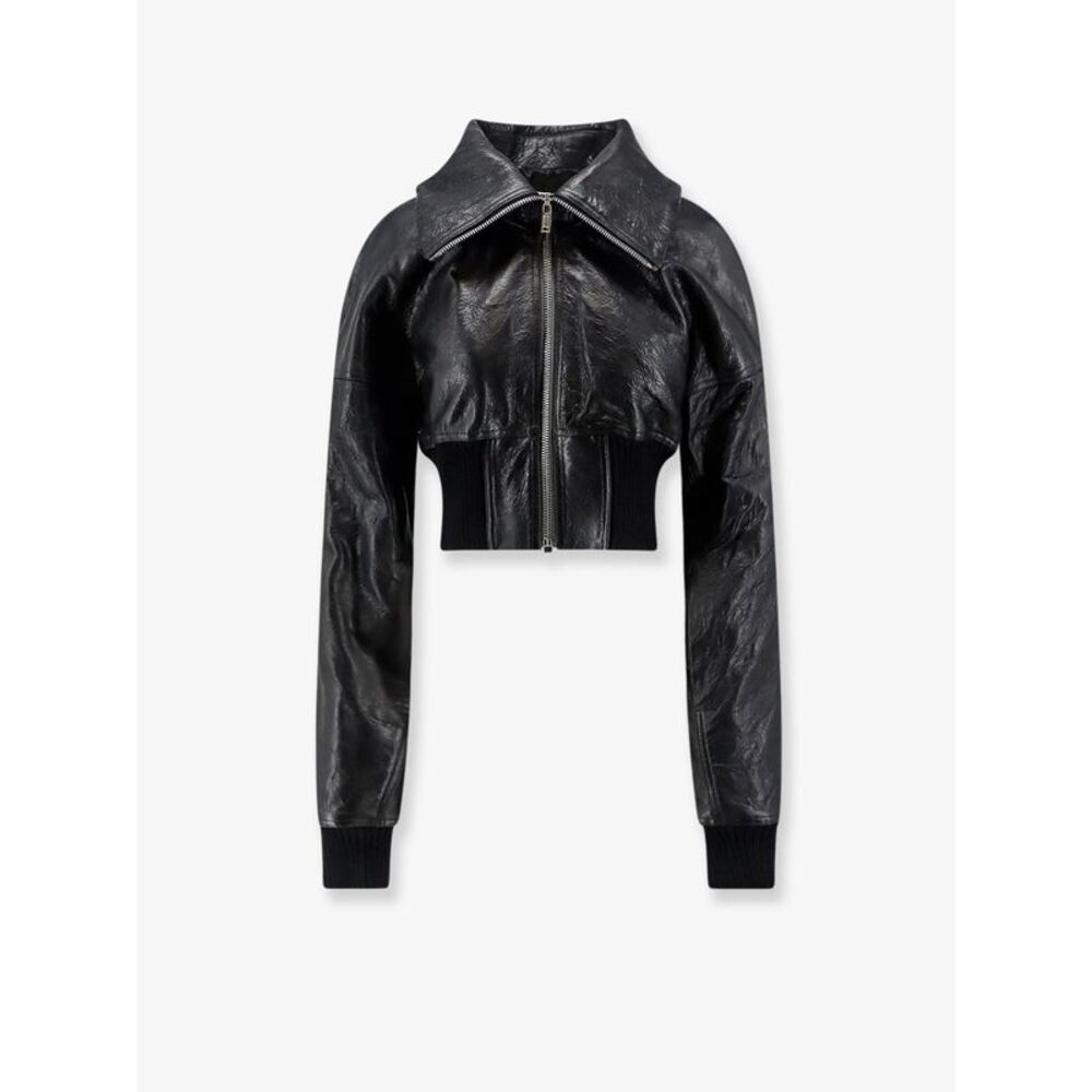Rick Owens Women Dracuflight Cropped Leather Jacket